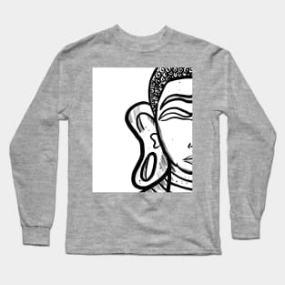Solid Line of Buddha Long Sleeve T-Shirt